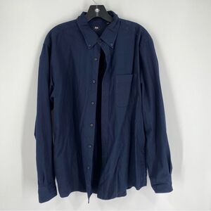 Uniqlo Dark Blue Men’s Button Front Shirt size L
